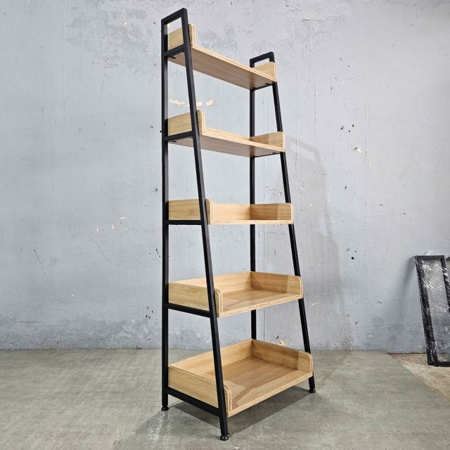 Kệ sách, trang trí CASAN 5 tầng gỗ Plywood khung sắt KS68115