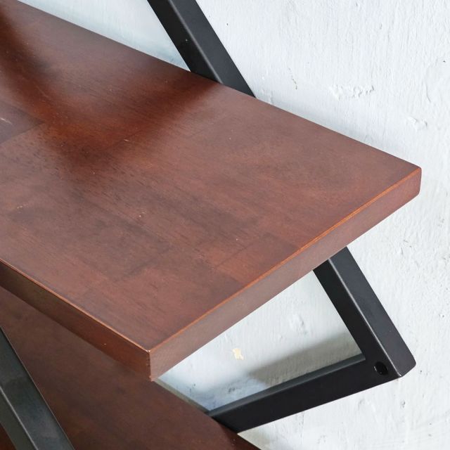 Kệ treo tường 2 tầng 60x25x60cm gỗ cao su KS68334