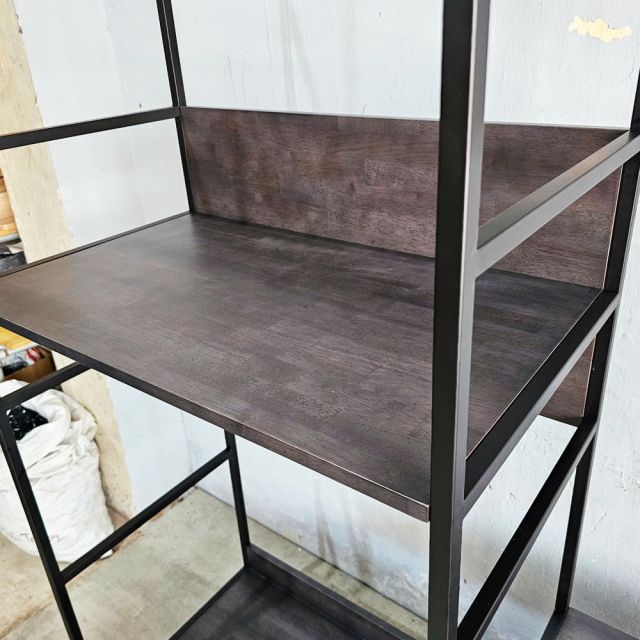 Tủ Kệ quần áo gỗ cao su khung sắt KQA68059