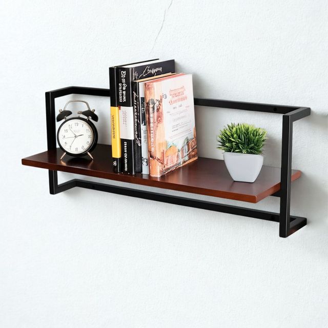 Kệ treo tường 75x25x30cm gỗ cao su KS68334 Kệ treo tường 75x25x30cm gỗ cao su KS68334