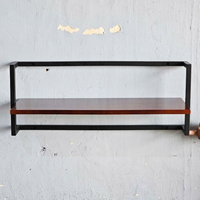 Kệ treo tường 75x25x30cm gỗ cao su KS68335