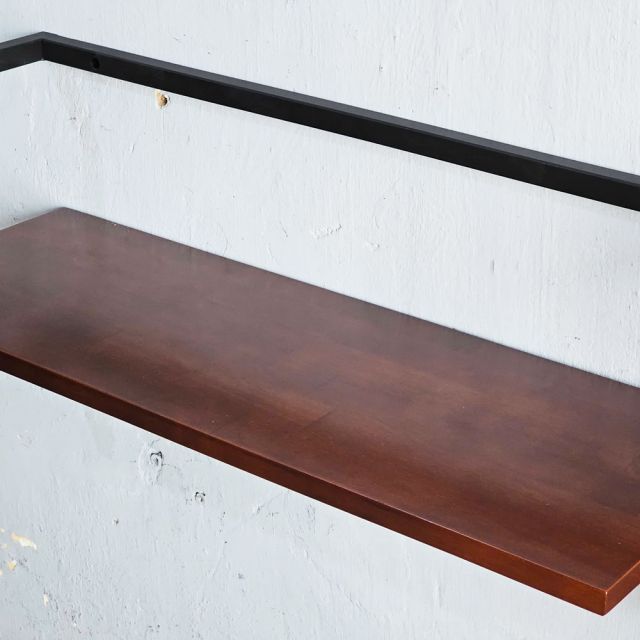 Kệ treo tường 75x25x30cm gỗ cao su KS68335