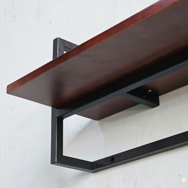 Kệ treo tường 75x25x30cm gỗ cao su KS68335