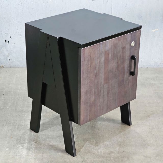 Tủ cá nhân cửa khóa 40x40x48cm gỗ cao su TCN68072