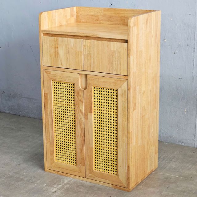 Tủ giày cửa lưới 60x40x100cm gỗ cao su KG68095