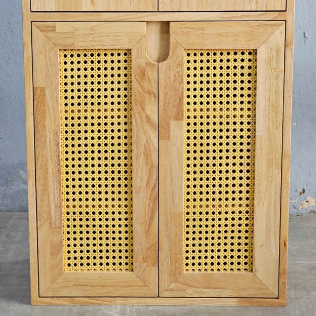 Tủ giày cửa lưới 60x40x100cm gỗ cao su KG68095