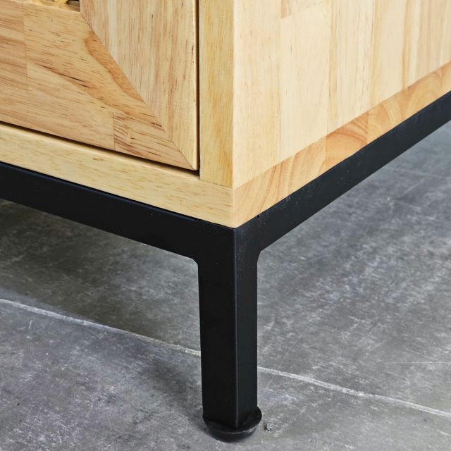 Kệ trang trí có tủ 57x44x50cm gỗ cao su KTT68034