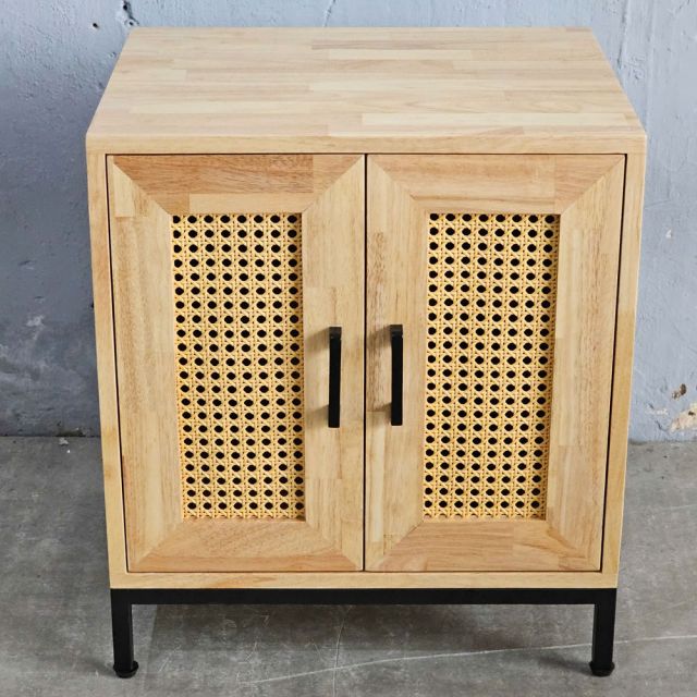 Kệ trang trí có tủ 57x44x50cm gỗ cao su KTT68034