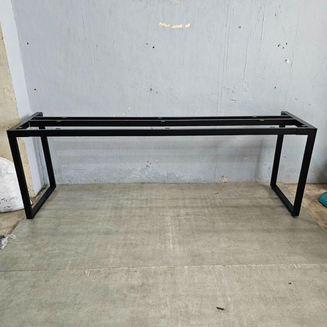 Bàn cụm 2 người có hộp điện 230x60cm gỗ cao su HBRT113