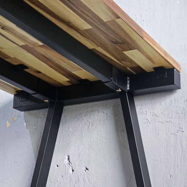 Bàn áp tường 130x60x85cm gỗ tràm chân chữ A BA68259
