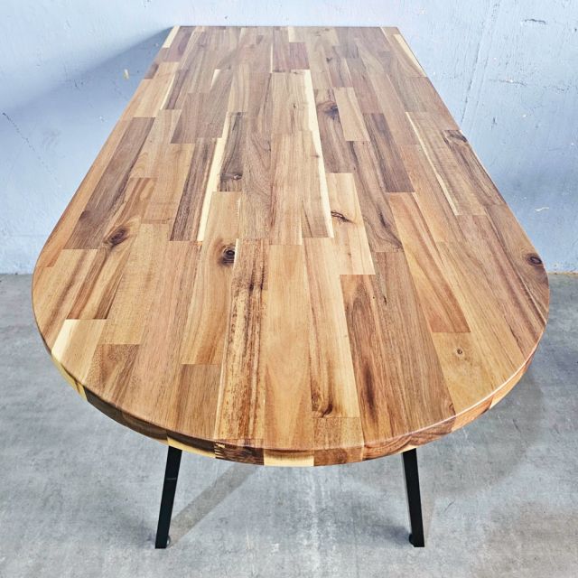 Bàn áp tường 130x60x85cm gỗ tràm chân chữ A BA68259