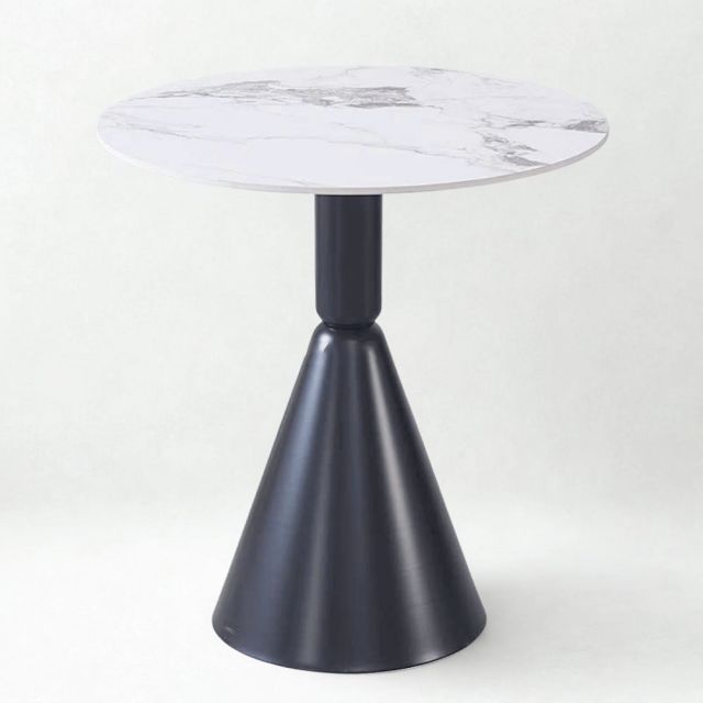 Bàn cafe tròn 60cm mặt đá chân sắt CFD68274
