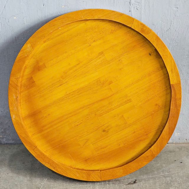 Mặt bàn tròn viền ghép 60x60cm gỗ cao su MB057