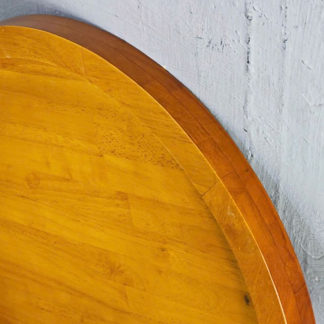Mặt bàn tròn viền ghép 60x60cm gỗ cao su MB057
