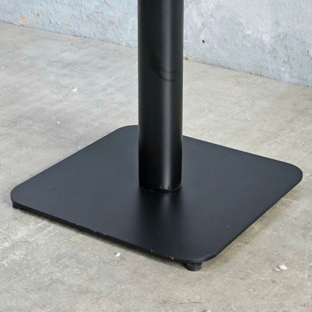 Bàn cafe vuông 60cm gỗ cao su chân sắt đế vuông CFD69079