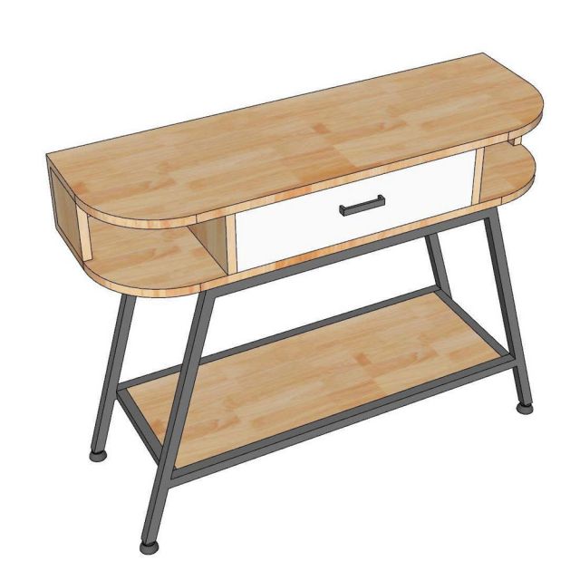 Bàn console 90x30x70cm gỗ cao su CST108
