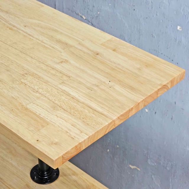 Bàn console ống nước 120x30x90cm gỗ cao su CST110