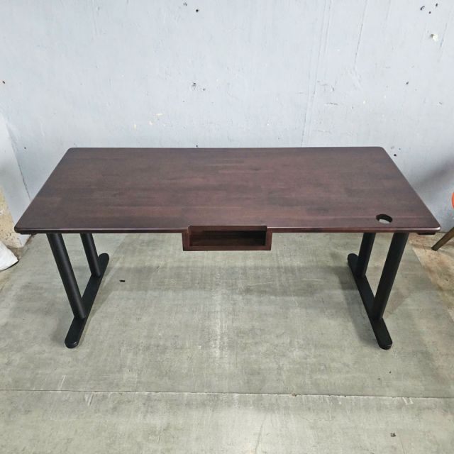 Bàn làm việc có hộc điện 160x70cm gỗ tràm hệ TIO ZD024