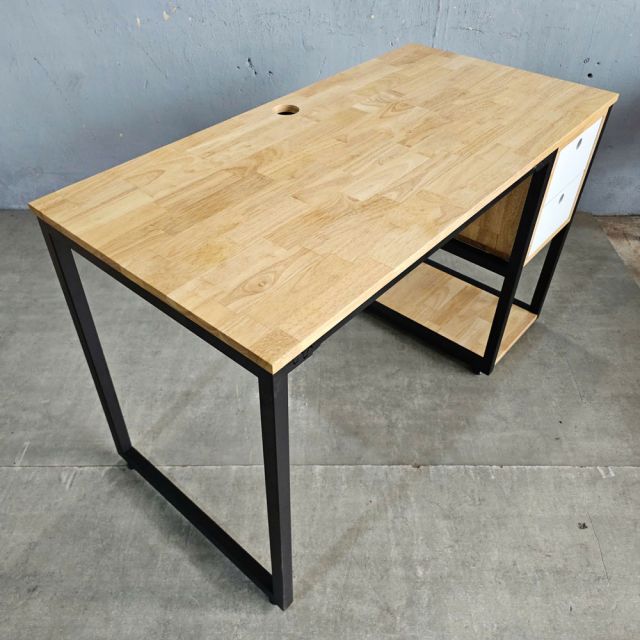 Bàn làm việc SIBA chân sắt kết hợp hộc tủ 120x60x75(cm)