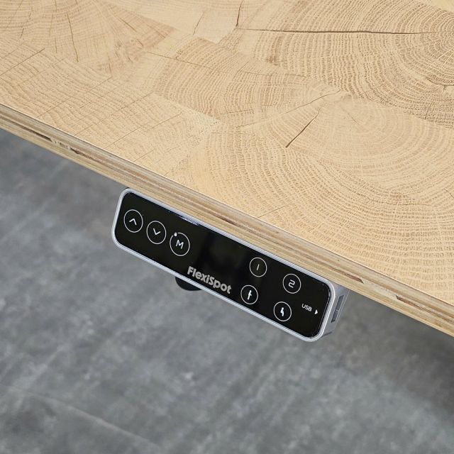 Bàn nâng hạ chiều cao 140x60cm gỗ plywood vân Cut Trunk FLD034