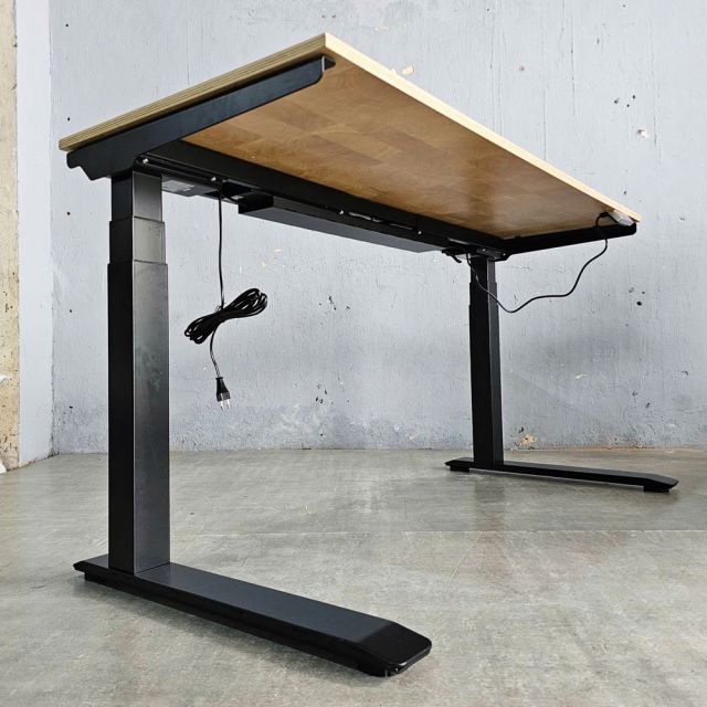 Bàn nâng hạ chiều cao 140x60cm gỗ plywood vân Cut Trunk FLD034