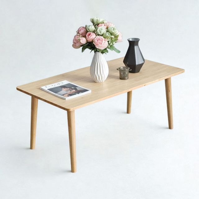 Bàn sofa chữ nhật 120x60x50cm gỗ cao su TT68329