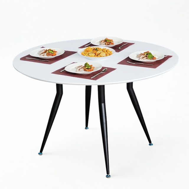 Bàn ăn tròn đk 120cm gỗ cao su BA68260 Bàn ăn tròn đk 120cm gỗ cao su BA68260