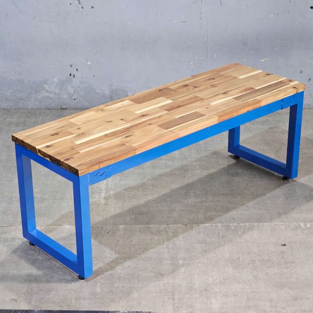 Ghế băng dài 120x40cm gỗ tràm chân sắt GBD011