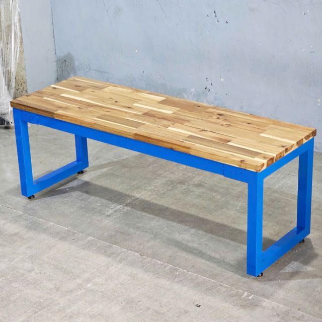 Ghế băng dài 120x40cm gỗ tràm chân sắt GBD011