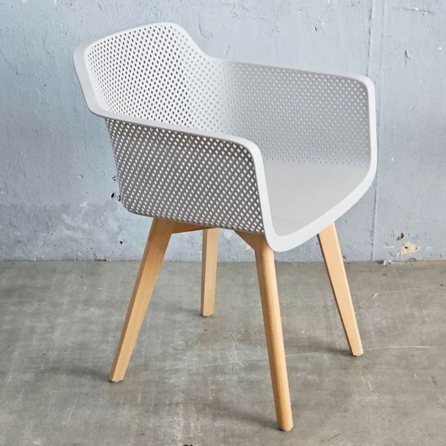 Ghế AIRO nhựa đúc lưng lựa chân gỗ ST3062B