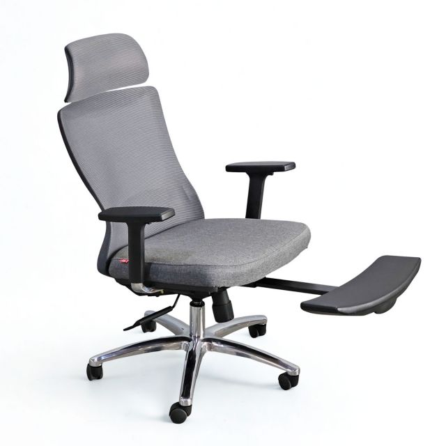 Ghế xoay văn phòng lưng lưới có gác chân HOM1106-D02 Ghế xoay văn phòng lưng lưới có gác chân HOM1106-D02