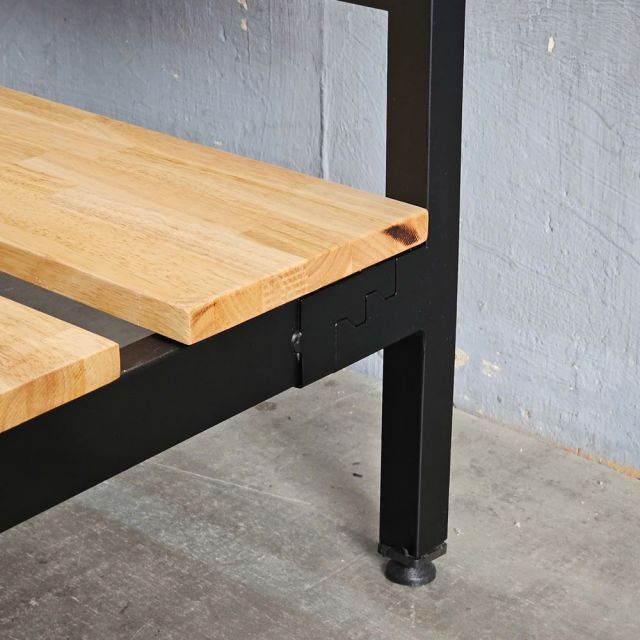 Giường ngủ lắp ráp 140x200cm gỗ cao su GN68052