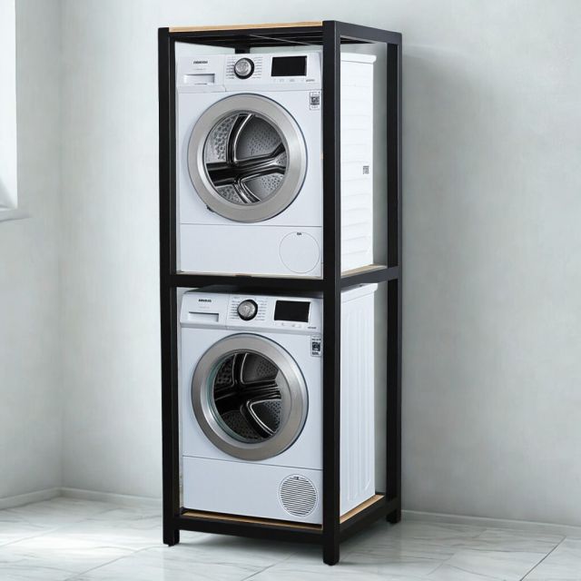 Kệ máy giặt 2 tầng 73x70x200cm gỗ plywood KMG68023 Kệ máy giặt 2 tầng 73x70x200cm gỗ plywood KMG68023