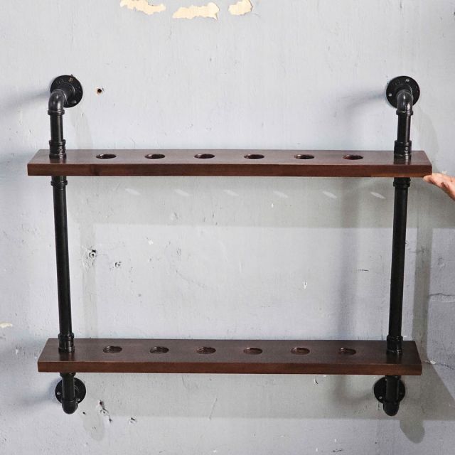 Giá để cơ bi-a ống nước 80x12x90cm gỗ tràm GDBD002