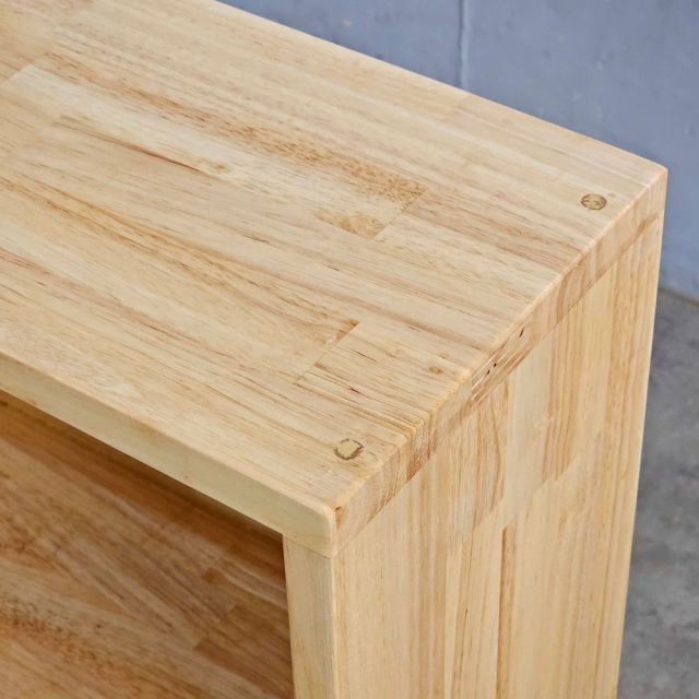 Kệ sách treo tường 200x20x61cm gỗ cao su KS68336