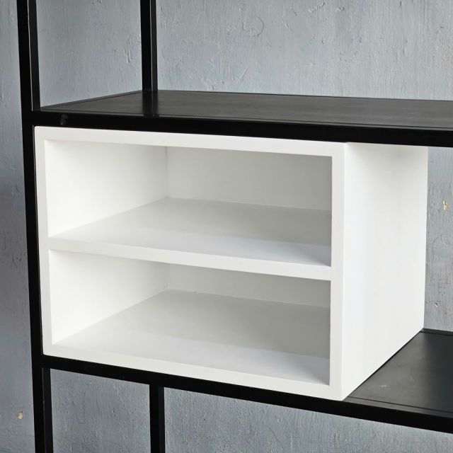 Kệ trang trí 80x35x180cm gỗ cao su KTT68040