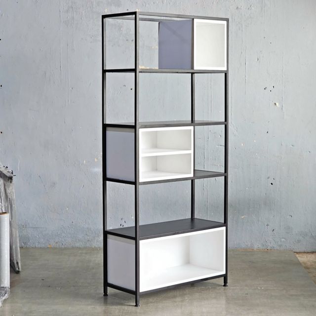 Kệ trang trí 80x35x180cm gỗ cao su KTT68040