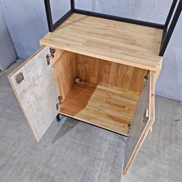Kệ trang trí 60x40x180cm gỗ cao su KTT68036
