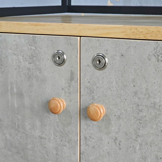 Kệ trang trí 60x40x180cm gỗ cao su KTT68036