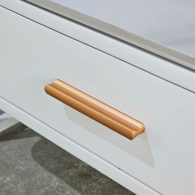 Bàn bên sofa 55x55cm mặt đá chân sắt SST036