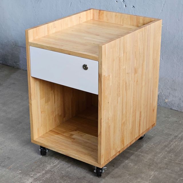 Tủ cá nhân nhỏ 1 ngăn kéo 40x50x55cm gỗ cao su TCN68066