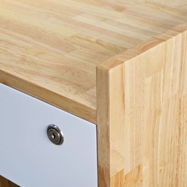 Tủ cá nhân nhỏ 1 ngăn kéo 40x50x55cm gỗ cao su TCN68066