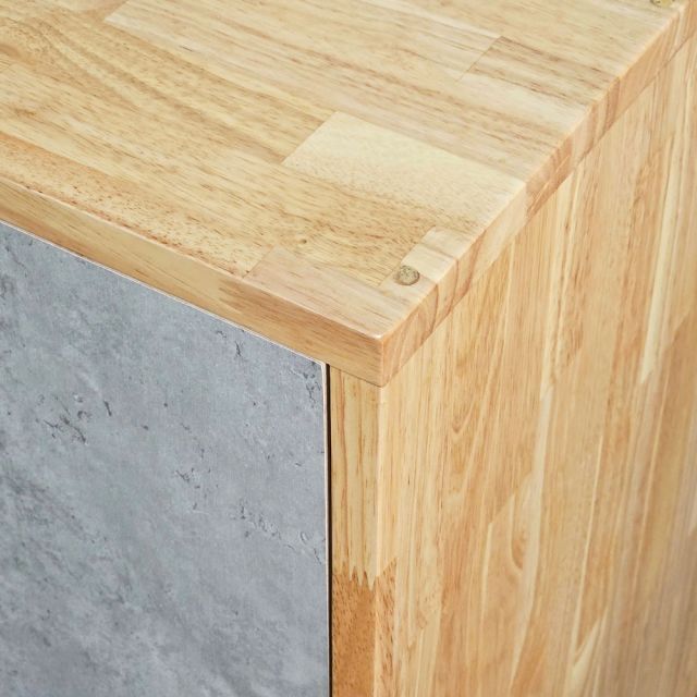 Tủ hồ sơ 2 cánh 80x40x70cm gỗ cao su THS68088
