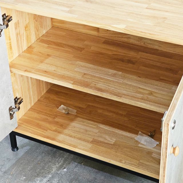 Tủ hồ sơ 2 cánh 80x40x70cm gỗ cao su THS68088