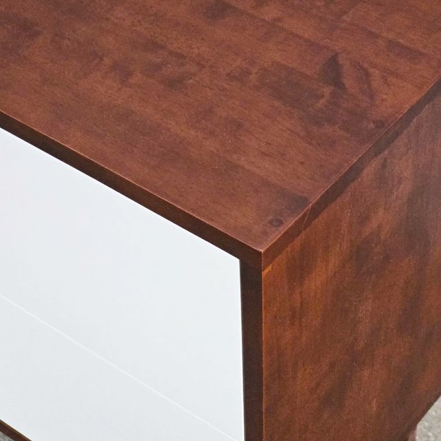 Tủ đầu giường 2 ngăn kéo 60x30x55cm gỗ cao su TDG68025