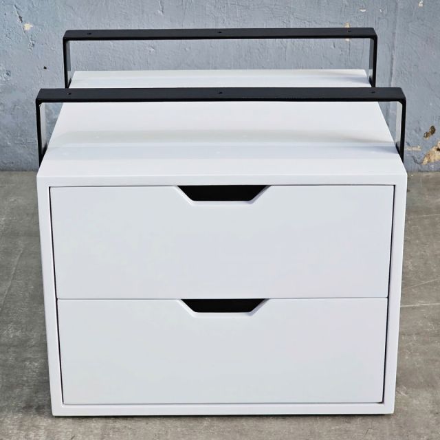 Tủ treo bàn 2 ngăn 40x30x37cm gỗ cao su TCN68073