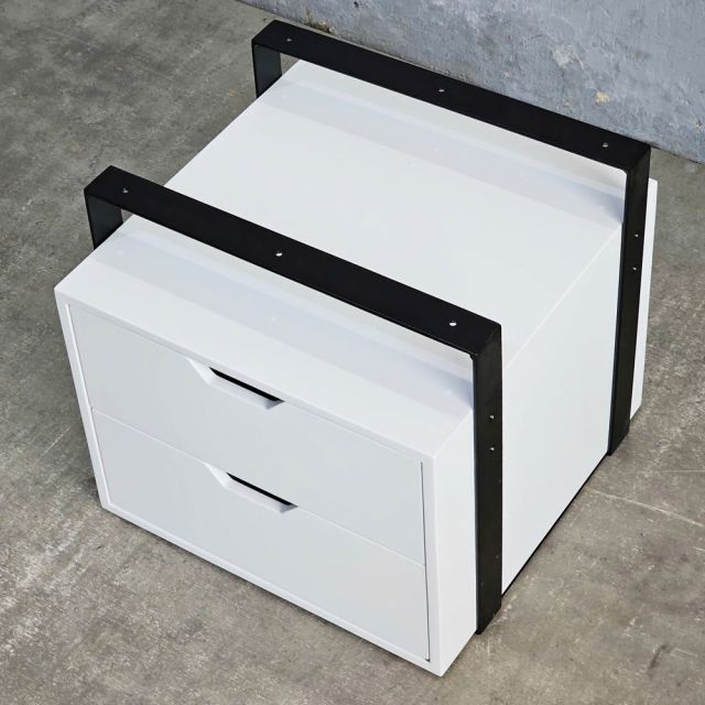 Tủ treo bàn 2 ngăn 40x30x37cm gỗ cao su TCN68073