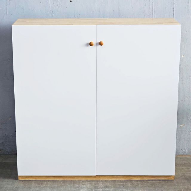 Tủ văn phòng 120x35x120cm gỗ cao su THS68090