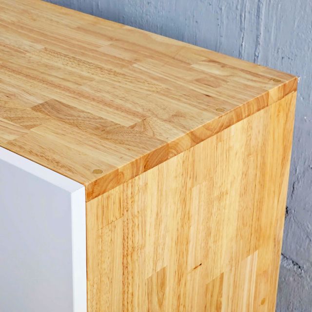 Tủ văn phòng 120x35x120cm gỗ cao su THS68090