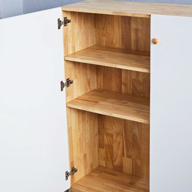 Tủ văn phòng 120x35x120cm gỗ cao su THS68090